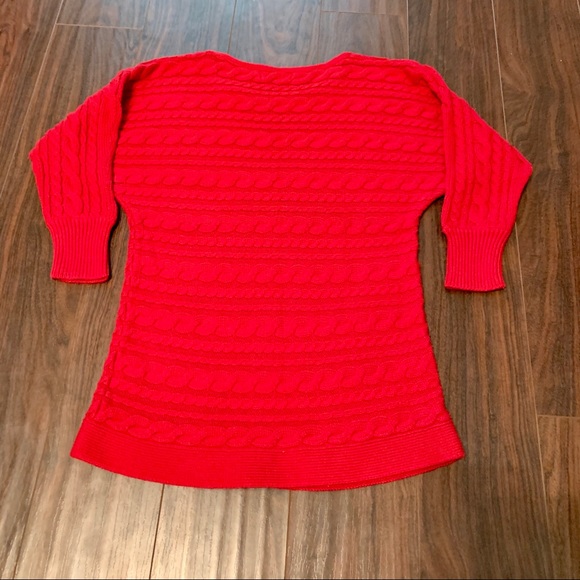 Banana Republic 3/4 Sleeve Cableknit Sweater - Picture 6 of 6